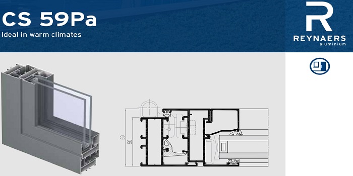 Алюмінієві вікна Reynaers CS 59Pa Алюмінієві вікна Reynaers CS 59Pa