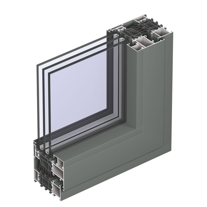 Алюминиевые окна Reynaers MasterLine 8 Hidden Vent Киев inside closed