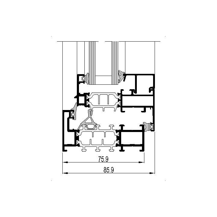 Алюминиевые окна Reynaers SlimLine 38 Cubic cubicvert