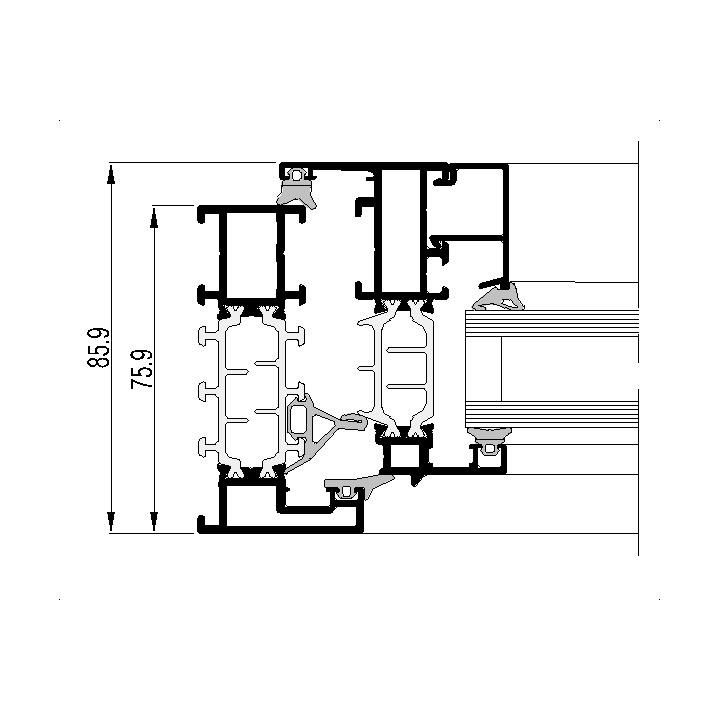 Алюминиевые окна Reynaers SlimLine 38 Cubic cubichor