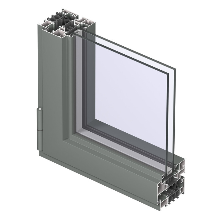 Алюминиевые окна Reynaers SlimLine 38 Ferro openingoutside closed