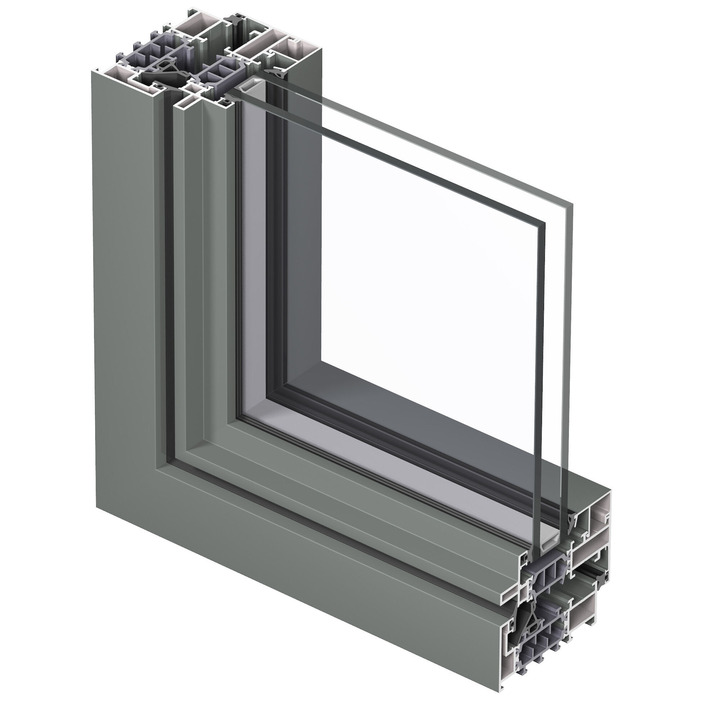 Алюминиевые окна Reynaers SlimLine 38 Ferro outside closed