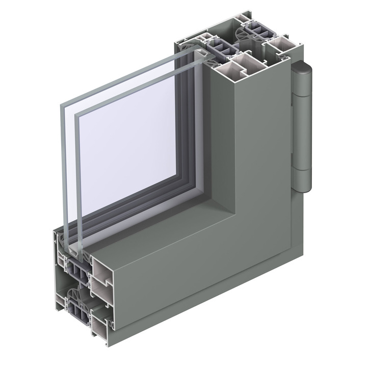 Скрытая створка Reynaers CS 77 Hidden Vent Киев inside