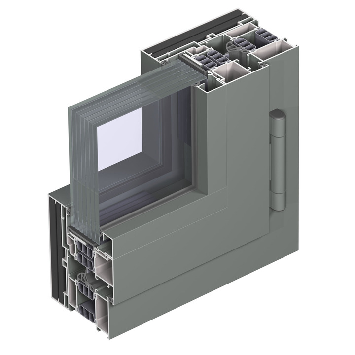Алюминиевые окна Reynaers CS 77 Bullet Proof в Киеве inside